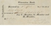 Deposit receipt of Wincanton Bank, 1842 