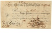 £20 note of Sherborne & Dorsetshire Bank, 16 February 1792