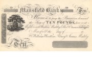 £10 note of Mansfield Bank, c.1816