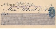 Cheque form of Stilwell & Sons, c.1923