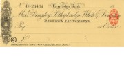 Cheque form of Launceston Bank, 1920s