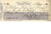 Cheque drawn on Sir William Miles, Bart. & Co, 1876