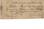 Cheque of William Moore Esq, 1859