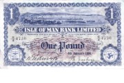 £1 note of Isle of Man Bank, 1956