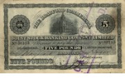 £5 note of Bradford Commercial Joint Stock Banking Co Ltd, c.1900