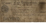 Banknote of York & East Riding Bank, 1869