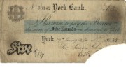 £5 note of Swann, Clough & Co, 1874
