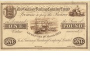 £1 note of Guernsey Banking Co Ltd, 1923