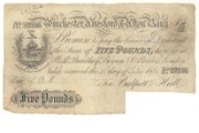 £5 note of Winchester, Alresford & Alton Bank, 1885