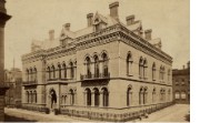 Photograph of the Leeds premises of Beckett & Co, c.1867
