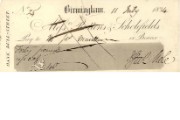Cheque of Messrs Rottons & Scholefields, 11 July 1834