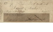 Cheque of Drewett & Fowler, 1826