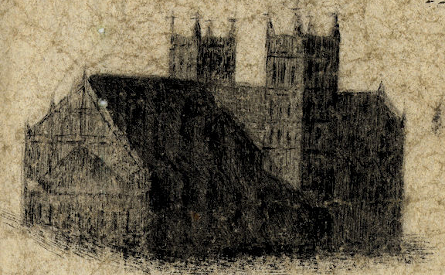 Detail from £1 note of Devon County Bank, 1816