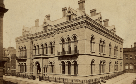 Photograph of the Leeds premises of Beckett & Co, c.1867