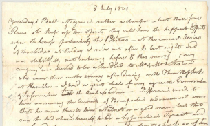 Letter from Robert Scott Moncrieff, 8 July 1801