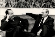 Photograph of Alex Dibbs, left, and William B Davidson, c.1972