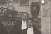 Photograph of Alexander Allan Shand, left, 1905