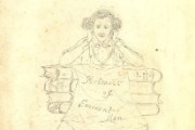 Drawing by George Halse, thought to be a self-portrait, 1848