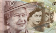 Detail of the Queen's diamond jubilee commemorative £10 note