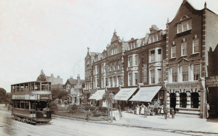 Street scene of Catford in about 1910