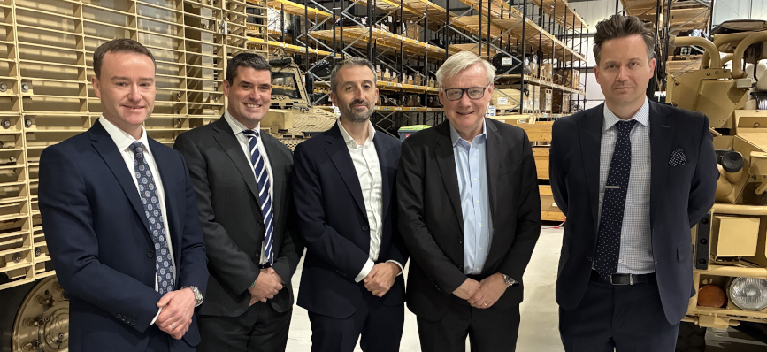 C&I CEO Robert Begbie with NP Aerospace team at their premises