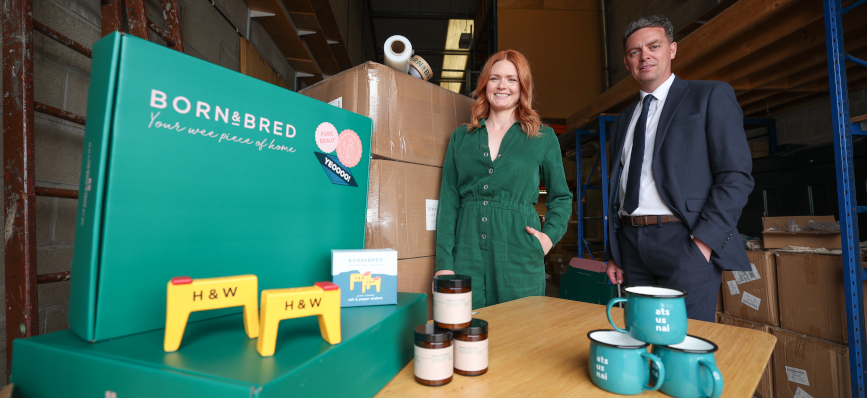 Born and Bred owner Linzi Rooney, Ulster Bank business development manager Lee White