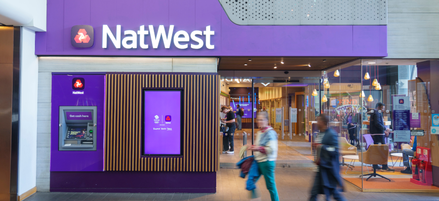 This image shows a picture of a NatWest branch