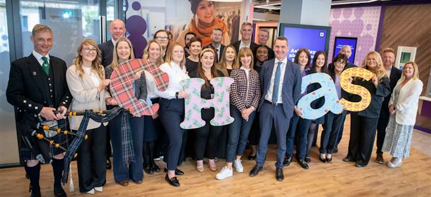 Scotland board members and colleagues at the opening of the Royal Bank of Scotland Inverness branch