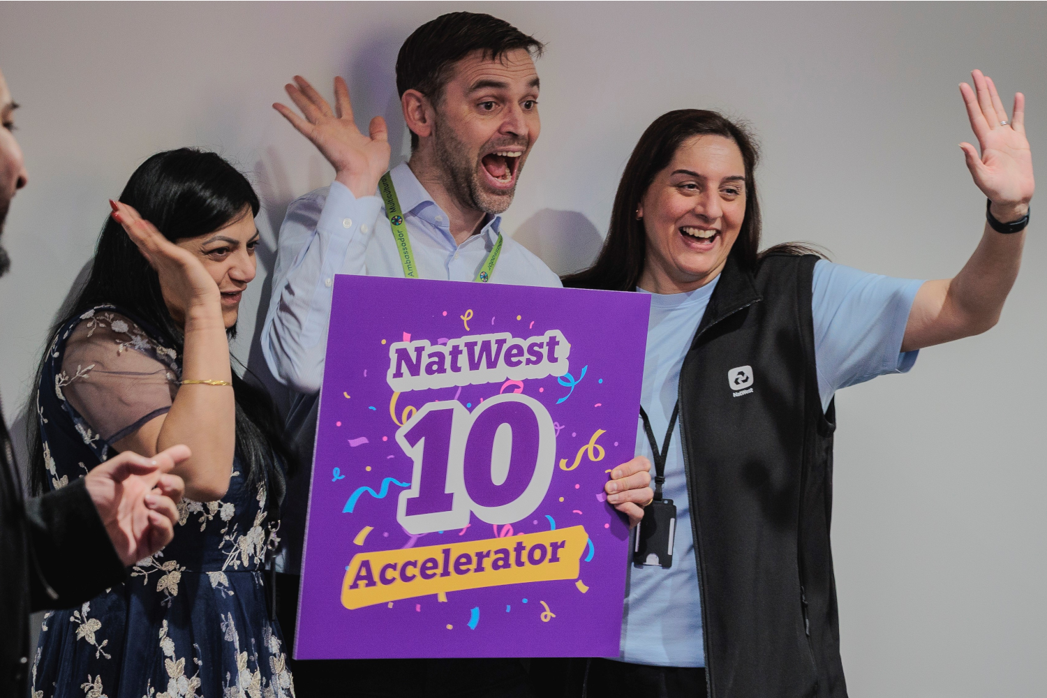 This image shows James Holian with Accelerator colleagues
