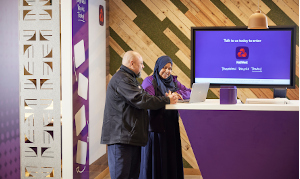 Branch colleagues at a podium