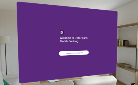 This image shows an example from NatWest’s Apple Vision mobile app.