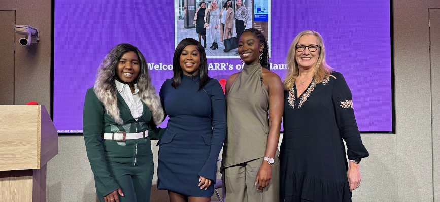 Blessing, Temi, Estelle and Julie at KARR’s launch event at NatWest office