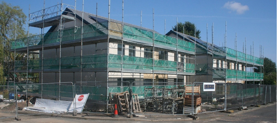 An image of housing development in the Scottish Borders
