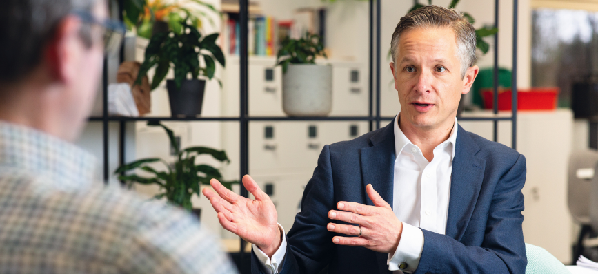 This image shows NatWest Group colleague Mikael Rosen facing the camera.