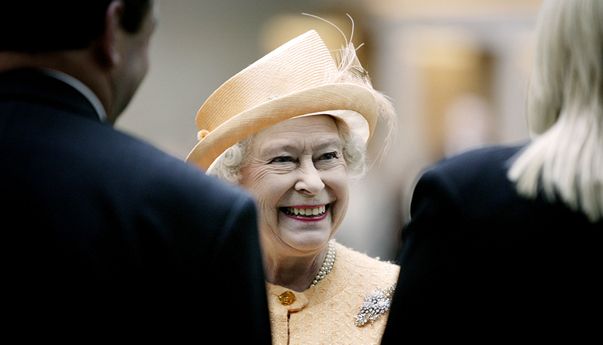 Her Majesty The Queen smiling