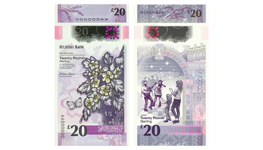 Ulster Bank Introduces New 20 Notes Into Circulation