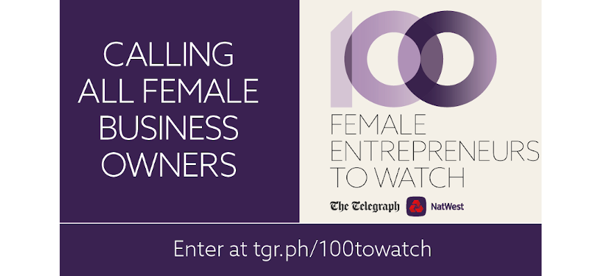 Calling all female business owners. Enter at tgr.ph/100towatch