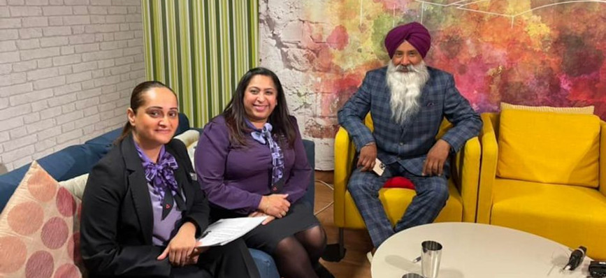 NatWest Branch colleagues on sofa in studio