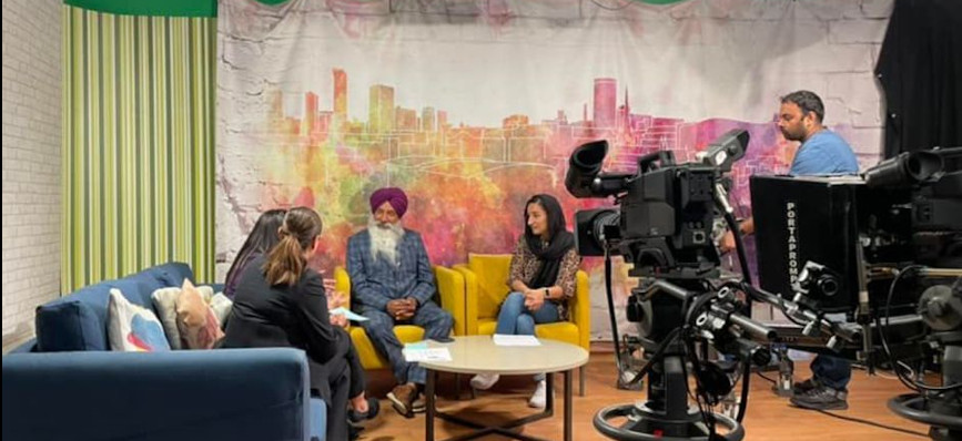 NatWest Branch staff filming in studio