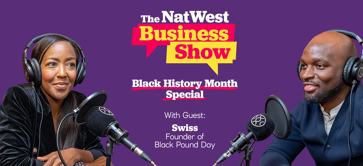 NatWest Business show logo with presenters