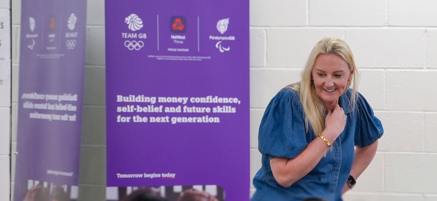 Emily Fuller, Head of NatWest Thrive at an event